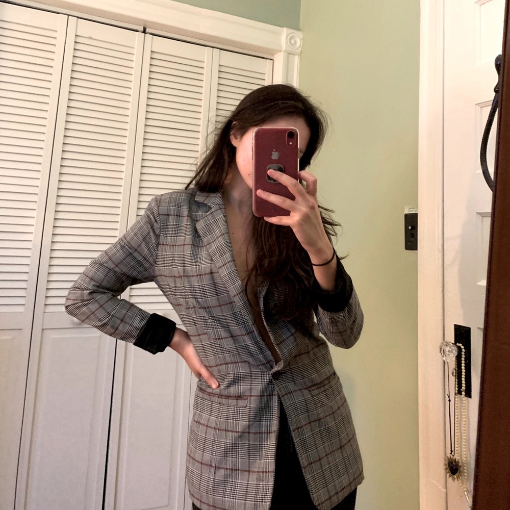Design lab tartan blazer, size S